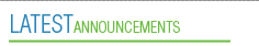 Latest Announcements